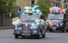 Pictured: The annual Edinburgh taxi outing returned this morning